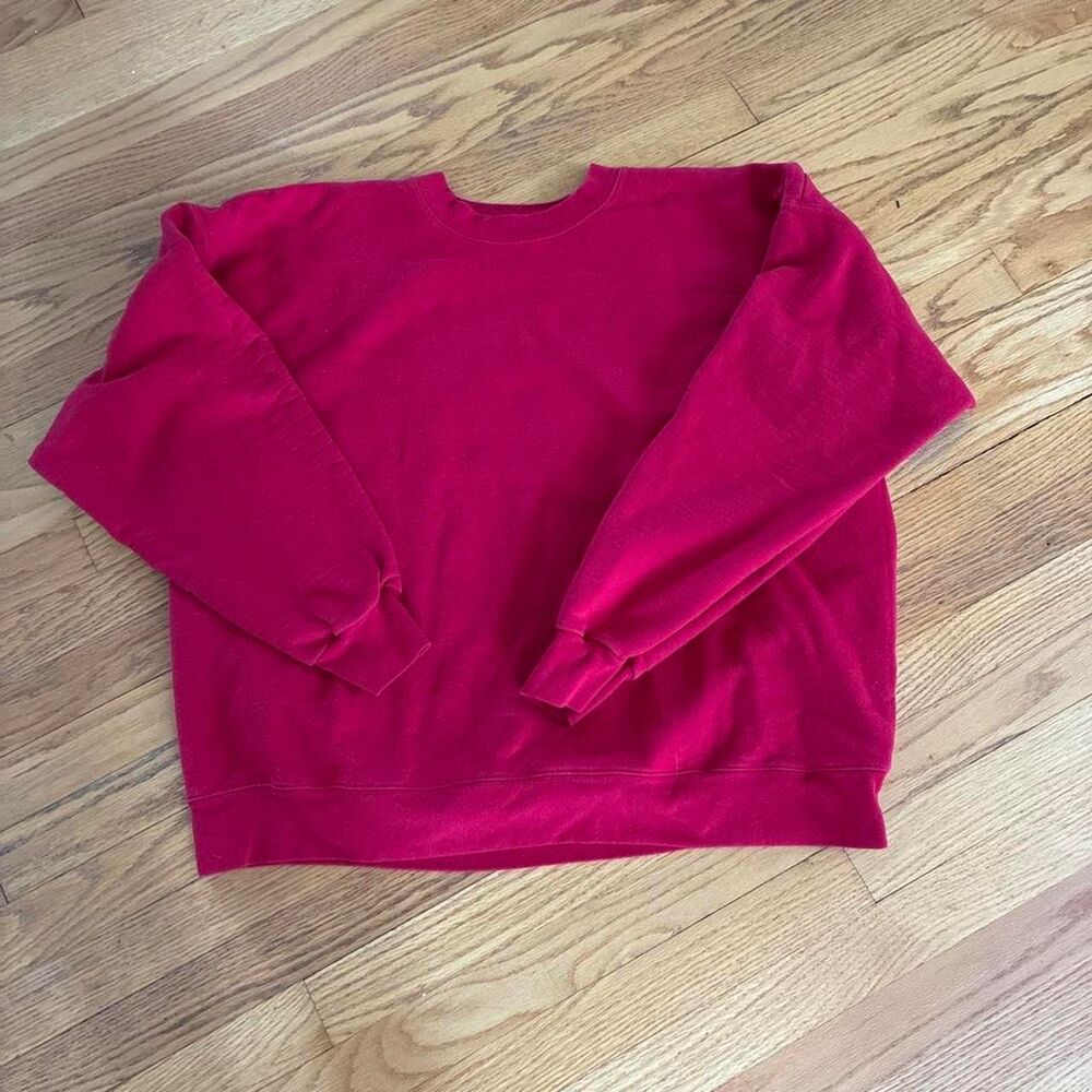Late 90s Red Hanes Ultimate Cotton Crewneck